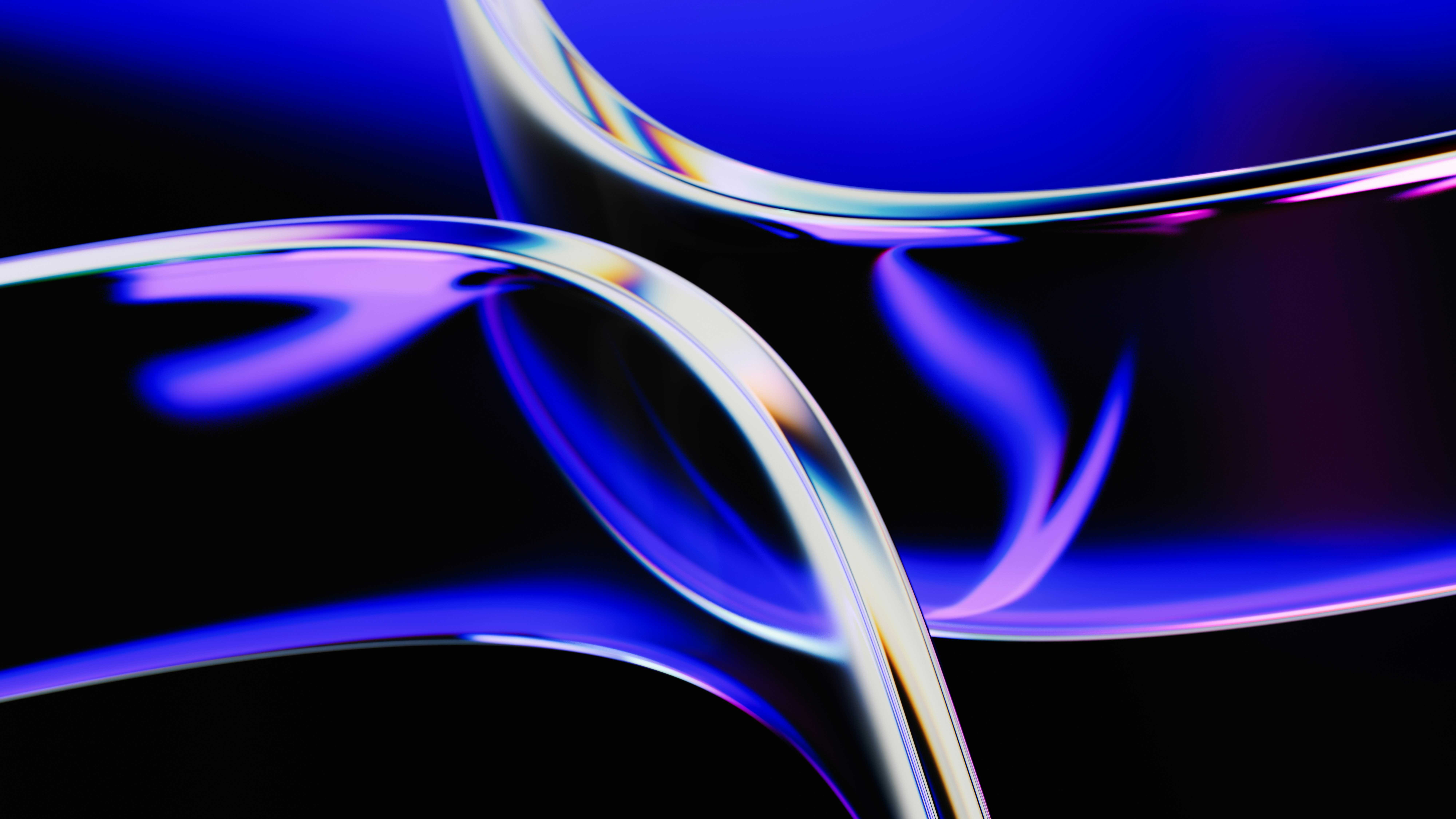 Glass sculpture with light shining through